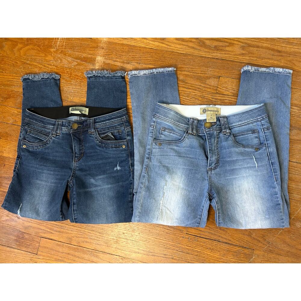 Democracy SET OF TWO Absolution Denim Jeans Ankle Women’s 2 Light & Dark Wash